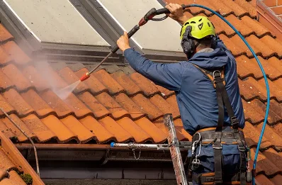 Démoussage et hydrofuge de toiture à Vimenet